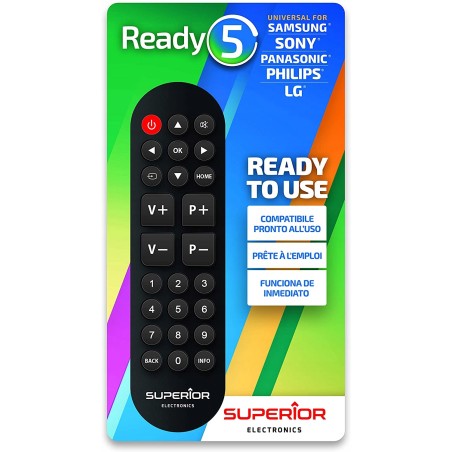 Outlet Pilot uniwersalny Superior Ready 5 czarny maksymalny zasięg 10 m