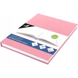 Outlet Szkicownik Kangaro różowy A5 80 arkuszy papier 100 g biały