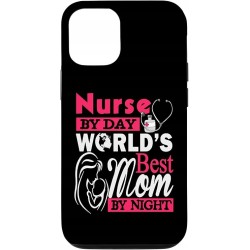 Etui do iPhone14Pro "Pielęgniarka w dzień Najlepsza mama na świecie w nocy"