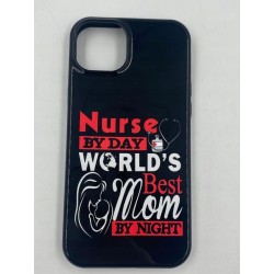 Etui do iPhone14Pro "Pielęgniarka w dzień Najlepsza mama na świecie w nocy"
