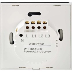 Outlet Wyłącznik pojedynczy Sterowany Wi-Fi Etersky biały WF-CS01