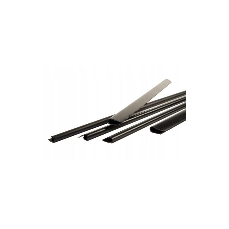 Pavo A4 12 mm Grzbiety zaciskowe pojemność 76 -100 arkuszy Czarne 25 sztuk