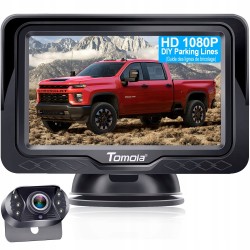 Outlet Kamera cofania z zestawem do monitora wodoodporna HD1080P TomoiaOPIS