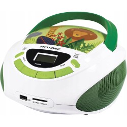 USZKODZONY Metronic Jungle 477144 Radioodtwarzacz FM USB SD zielone OPIS