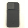 Outlet Plecki Spigen do Apple iPhone 15 Pro czarny materiał TPU i PC