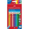 Outlet KREDKI OŁÓWKOWE 110912 FABER CASTELL JUMBO GRIP 12 kolorów OPIS