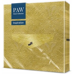 OUTLET KOMPLET 20 SERWETEK SERWETKI ZŁOTO ZŁOTE KWADRAT 33 cm x 33 cm