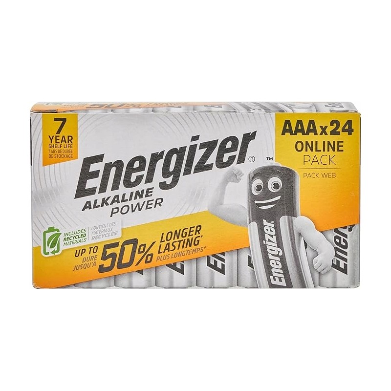 Outlet Energizer Baterie AAA baterie alkaliczne 24 sztuki napięcie1,5W OPIS Outlet Energizer Baterie AAA baterie alkaliczne 24 sztuki napięcie1,5W OPIS
