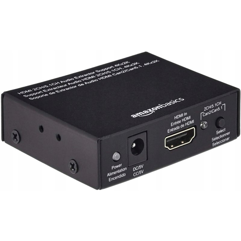 Konwerter audio HDMI na HDMI+ Amazon Basic CEHFAE0101 DTS-HD/ Dolby-AC3 Konwerter audio HDMI na HDMI+ Amazon Basic CEHFAE0101 DTS-HD/ Dolby-AC3