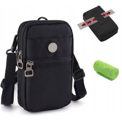 Outlet Torba na telefon komórkowy z paskiem na ramię 21 x 12 x 5 cm czarna
