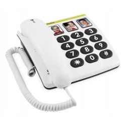 Outlet Telefon stacjonarny Doro PhoneEasy 331i PH biały duże klawisze OPIS