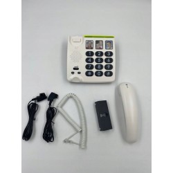 Outlet Telefon stacjonarny Doro PhoneEasy 331i PH biały duże klawisze OPIS