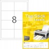TopStick Samoprzylepne etykiety wielofunkcyjne 8 etykiet na arkusz OPIS