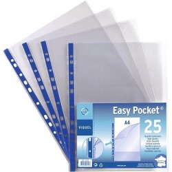 Viquel Easy Pocket koszulka przeźroczysta ofertówka A4 zestaw 25 sztuk