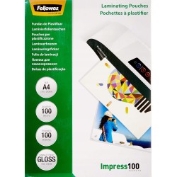 Outlet Folia do laminacji błyszcząca rozmiar A4 Fellowes grubość 100 micron