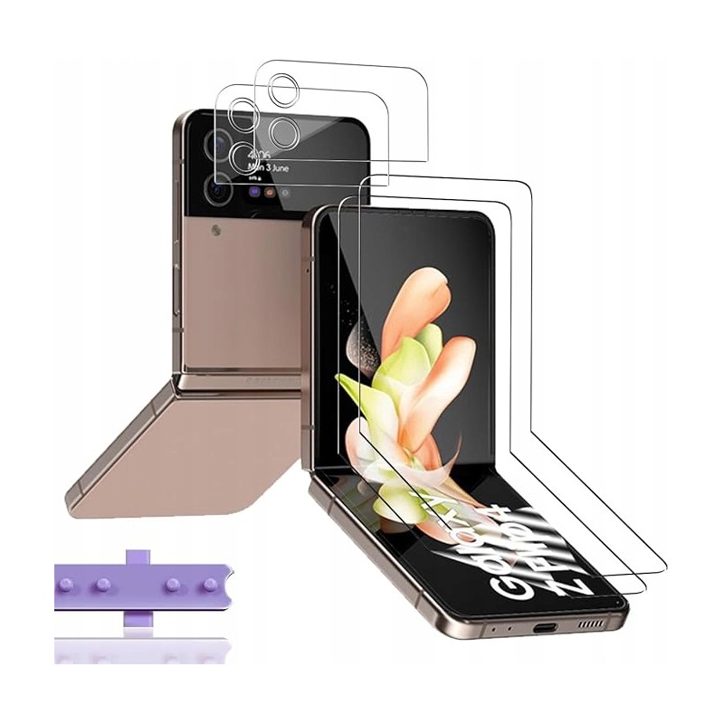 Jewloofa TPU do Samsung Galaxy Z Flip 4 5G + szkło hartowane na aparat Jewloofa TPU do Samsung Galaxy Z Flip 4 5G + szkło hartowane na aparat