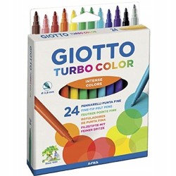 Outlet Pisaki wielokolorowe GIOTTO 0719 00 Turbo Color 12 sztuk