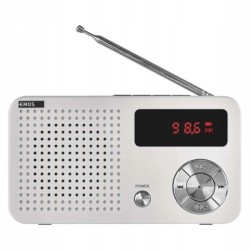 Outlet Radio sieciowo-bateryjne FM Emos EM-213 wyświetlacz LED kompatkowe