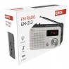 Outlet Radio sieciowo-bateryjne FM Emos EM-213 wyświetlacz LED kompatkowe