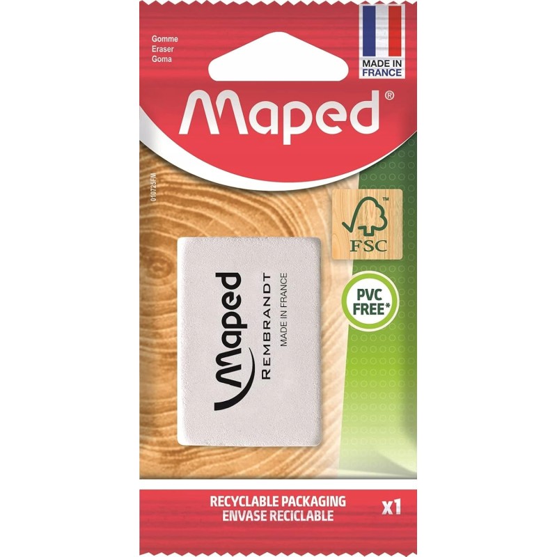 Outlet Maped Biała gumka Rembrandt 010725FM 35 x 12 x 52 mm naturalna