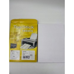 Outlet Etykiety samoprzylepne TopStick A4 100 arkuszy 38,1x21,2 mm