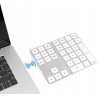 Yeemie Klawiatura numeryczna Bluetooth bezprzewodowa z 34 klawiszami biała