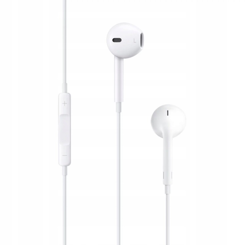 USZKODZONE Słuchawki douszne Apple EarPods Lightning A1748 białe OPIS USZKODZONE Słuchawki douszne Apple EarPods Lightning A1748 białe OPIS