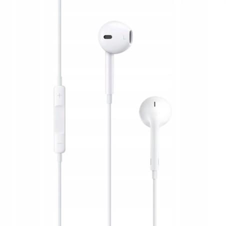 USZKODZONE Słuchawki douszne Apple EarPods Lightning A1748 białe OPIS