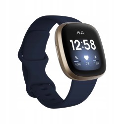 USZKODZONY Smartwatch Fitbit Versa 3 białe paski NFC Bluetooth WiFi OPIS