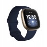 USZKODZONY Smartwatch Fitbit Versa 3 białe paski NFC Bluetooth WiFi OPIS