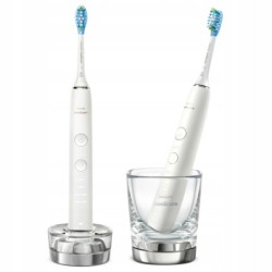 Szczoteczki elektryczne Philips Sonicare DiamondClean 9000 2 sztuki białe