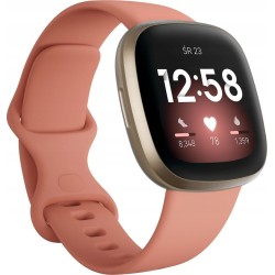 USZKODZONY Smartwatch Fitbit Versa 3 różowo złoty rozmiar ekranu 1,58" OPIS