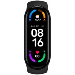 Outlet Smartband Xiaomi Mi Band 6 czarny wyświetlacz 1,56 cala NFC czarny