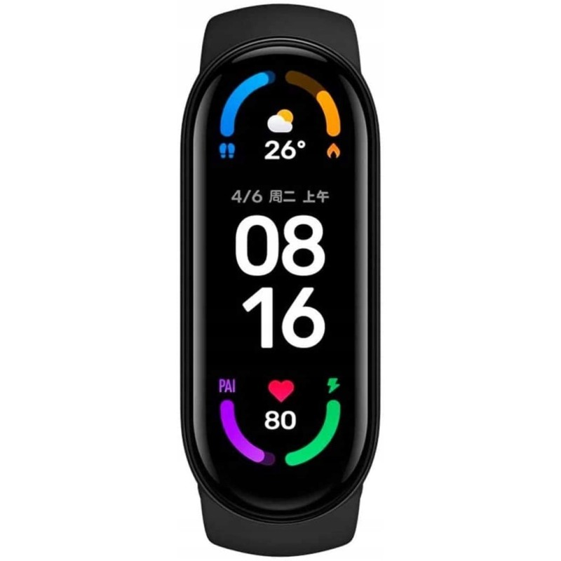 Outlet Smartband Xiaomi Mi Band 6 czarny wyświetlacz 1,56 cala czarny Outlet Smartband Xiaomi Mi Band 6 czarny wyświetlacz 1,56 cala czarny