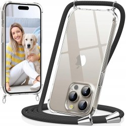 Outlet Etui caslord przeźroczyste kompatybilne z iPhone 15Pro Max z paskiem