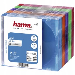 Outlet Hama Slim etui na CD plastikowe 50 sztuk wielokolorowe 5,2mm