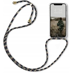 Etui abitku na iPhone X, przezroczysty naszyjnik z TPU