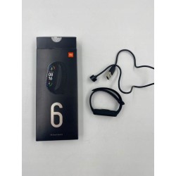 USZKODZONY Smartwatch Xiaomi Mi Band 6 NFC czarny wyświetlacz 1,56cala OPIS