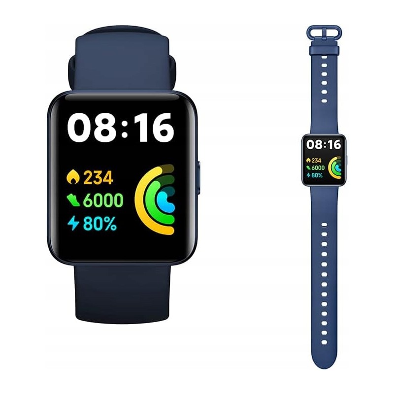 USZKODZONY Smartwatch Xiaomi Redmi Watch 2 Lite niebieski wodoszczelny OPIS