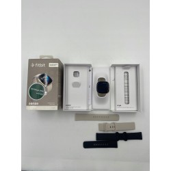 USZKODZONY Smartwatch Fitbit Sense Advanced monitorowanie serca beżowy OPIS