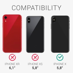 kwmobile Etui kompatybilne z Apple iPhone X - etui silikonowe gumowane
