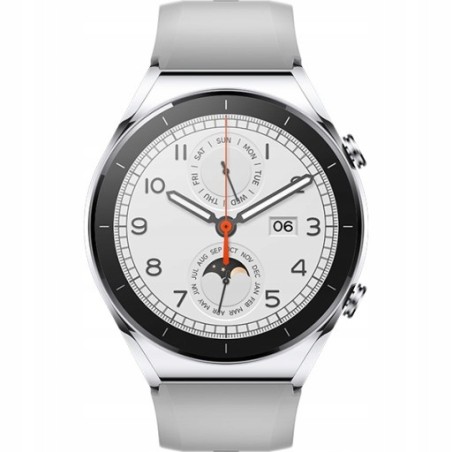 USZKODZONY Smartwatch Xiaomi Watch S1 srebrny asystent głosowy OPIS