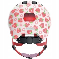 Kask rowerowy dziecięcy Abus Smiley 3.0 LED r. M 50-55cm CE truskawki