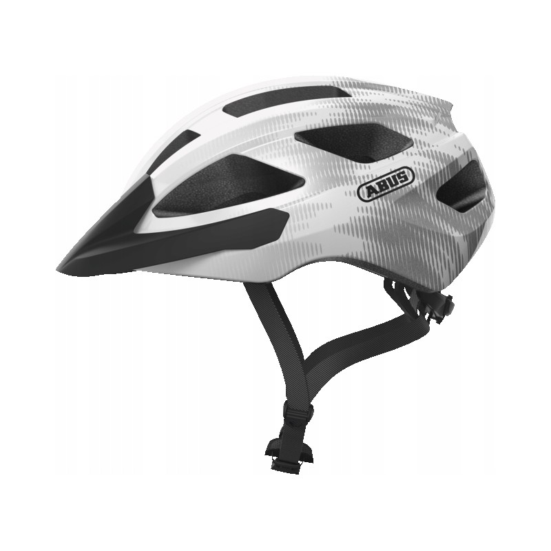 Outlet Kask rowerowy ABUS MACATOR rozmiar M 52-58 White Silver OPIS