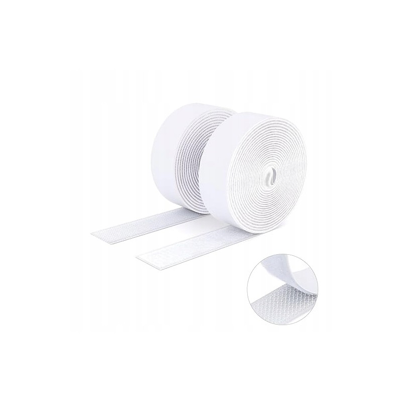 Outlet SUTOUG Bardzo mocna taśma samoprzylepna 30 mm × 3 m biała OPIS