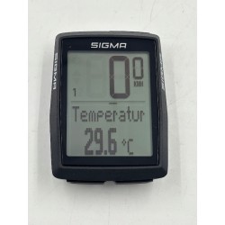 Licznik rowerowy przewodowy Sigma BC 14.0 W prosta obsługa monochromatyczny