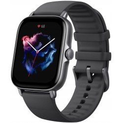 USZKODZONY Smartwatch Amazfit GTS 3 czarny Bluetooth krokomierz pulsometr