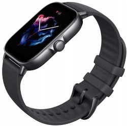 USZKODZONY Smartwatch Amazfit GTS 3 czarny Bluetooth krokomierz pulsometr