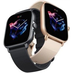 USZKODZONY Smartwatch Amazfit GTS 3 czarny Bluetooth krokomierz pulsometr