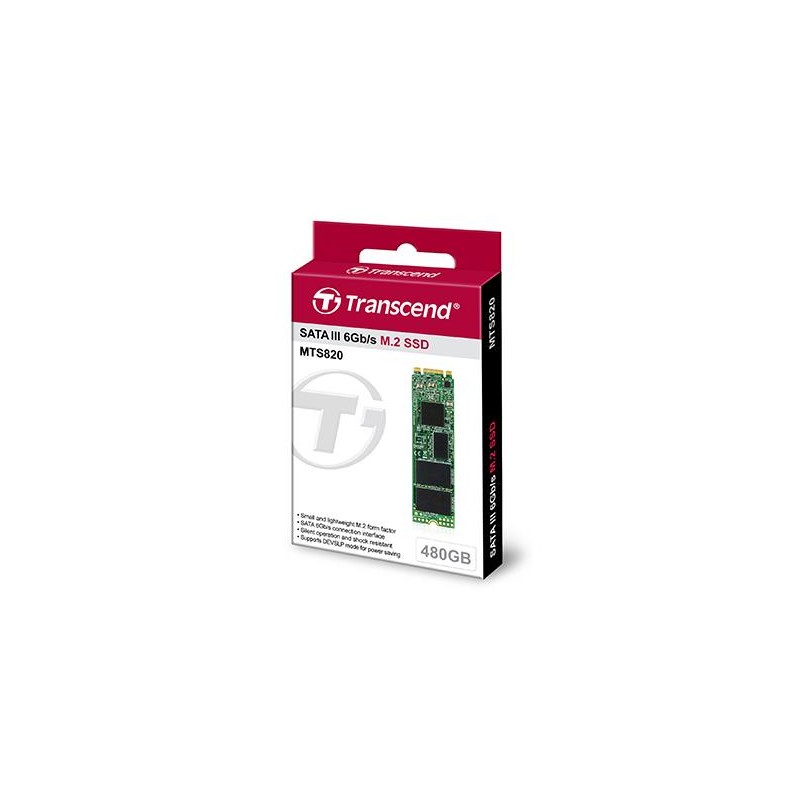 TRANSCEND SSD MTS820 480GB M.2 2280 SATA III 6Gb/s TLC odczyt 560 MB/s